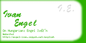 ivan engel business card